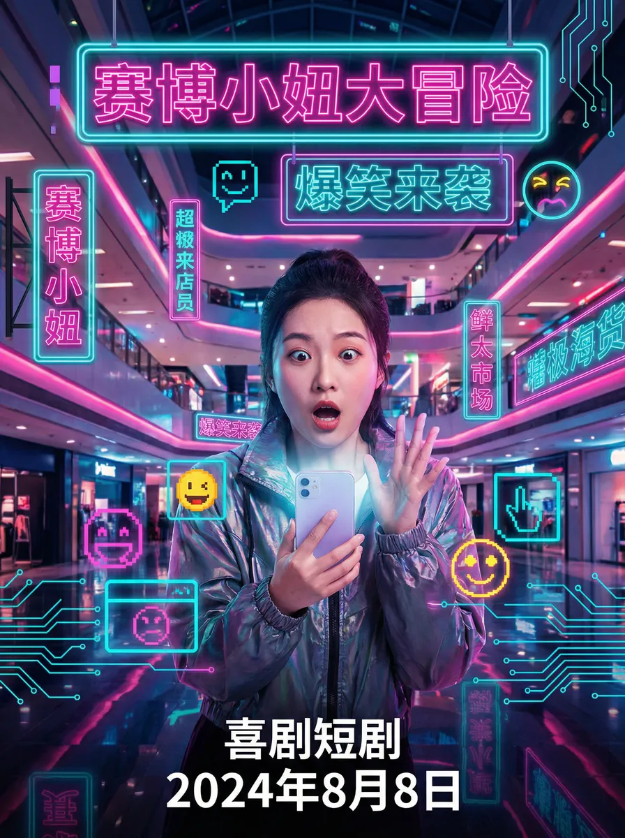 十九岁神马在线观看 搞笑喜剧短剧 - 赛博小妞大冒险海报